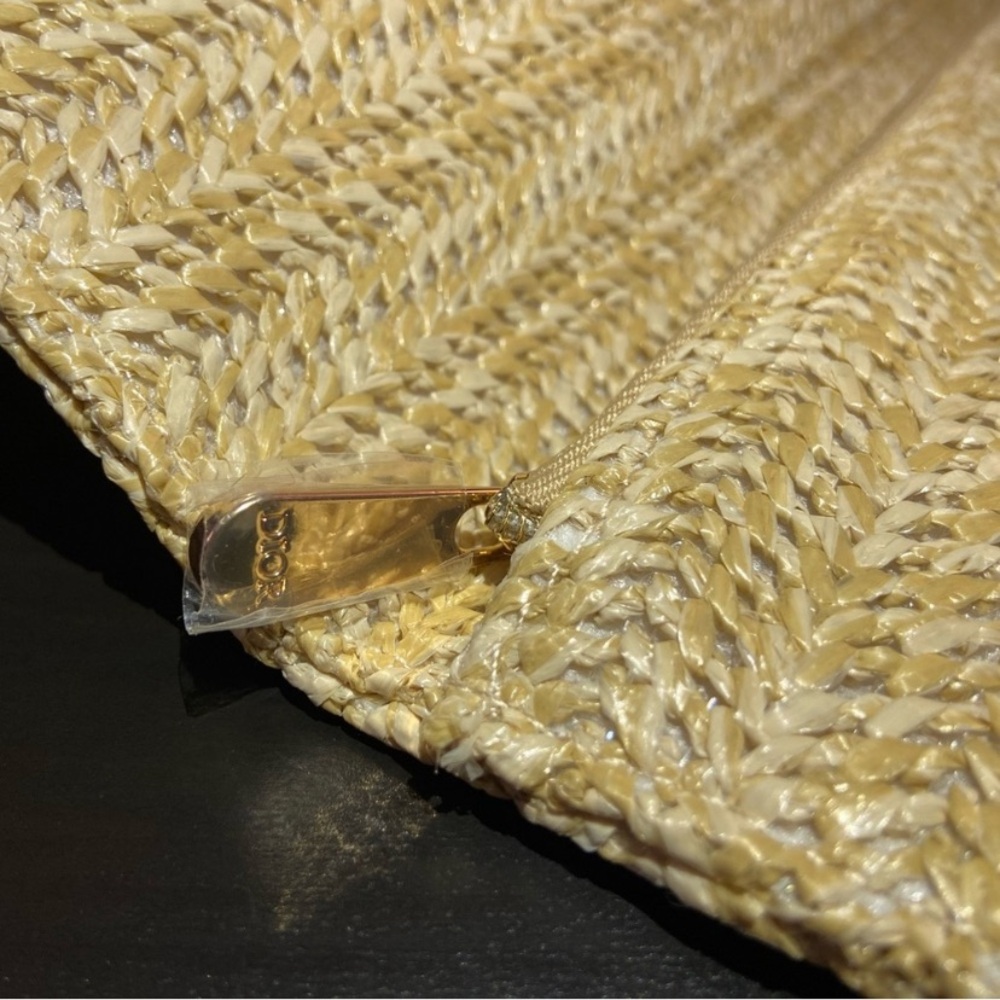 DIOR Beauty NIB Raffia Rattan Clutch - Picture 5 of 7